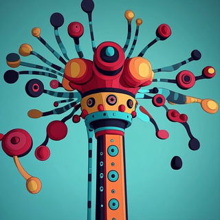 Rainforest Magnapictura style, Midjourney V6.1: abstract 3D render
