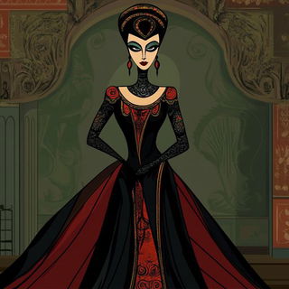 Rainforest Magnapictura style, Midjourney V6.1: haute-couture fashion outfit