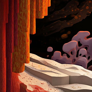 Bowtie Coloratura style, Midjourney V6.1: abstract 3D render