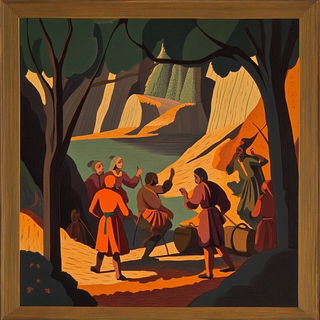 Bowtie Coloratura style, Midjourney V6.1: classical 18th-century oil painting