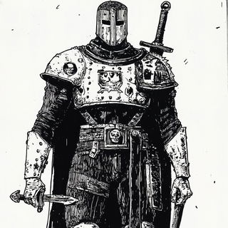 Floating Shibori style, Midjourney V6.1: concept art character design of retropunk steam knight