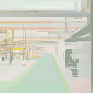 Balconographica style, Midjourney V6.1: technical infrastructure blueprint schematics