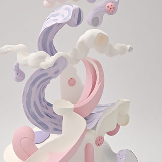 Layerquake style, Midjourney V6.1: abstract 3D render