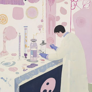 Layerquake style, Midjourney V6.1: editorial illustration for popular scientific magazine cover