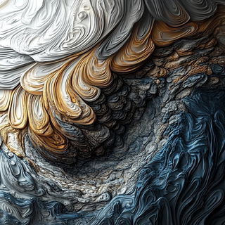 Aurorafrost style, Midjourney V6.1: abstract 3D render