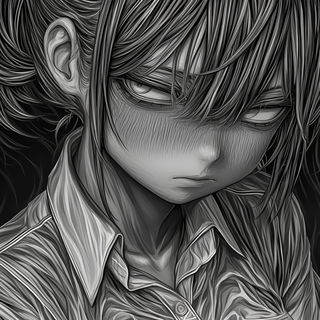 Aurorafrost style, Midjourney V6.1: black-and-white manga comic strip