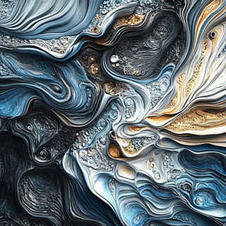 Aurorafrost style, Midjourney V6.1: creative pattern composition