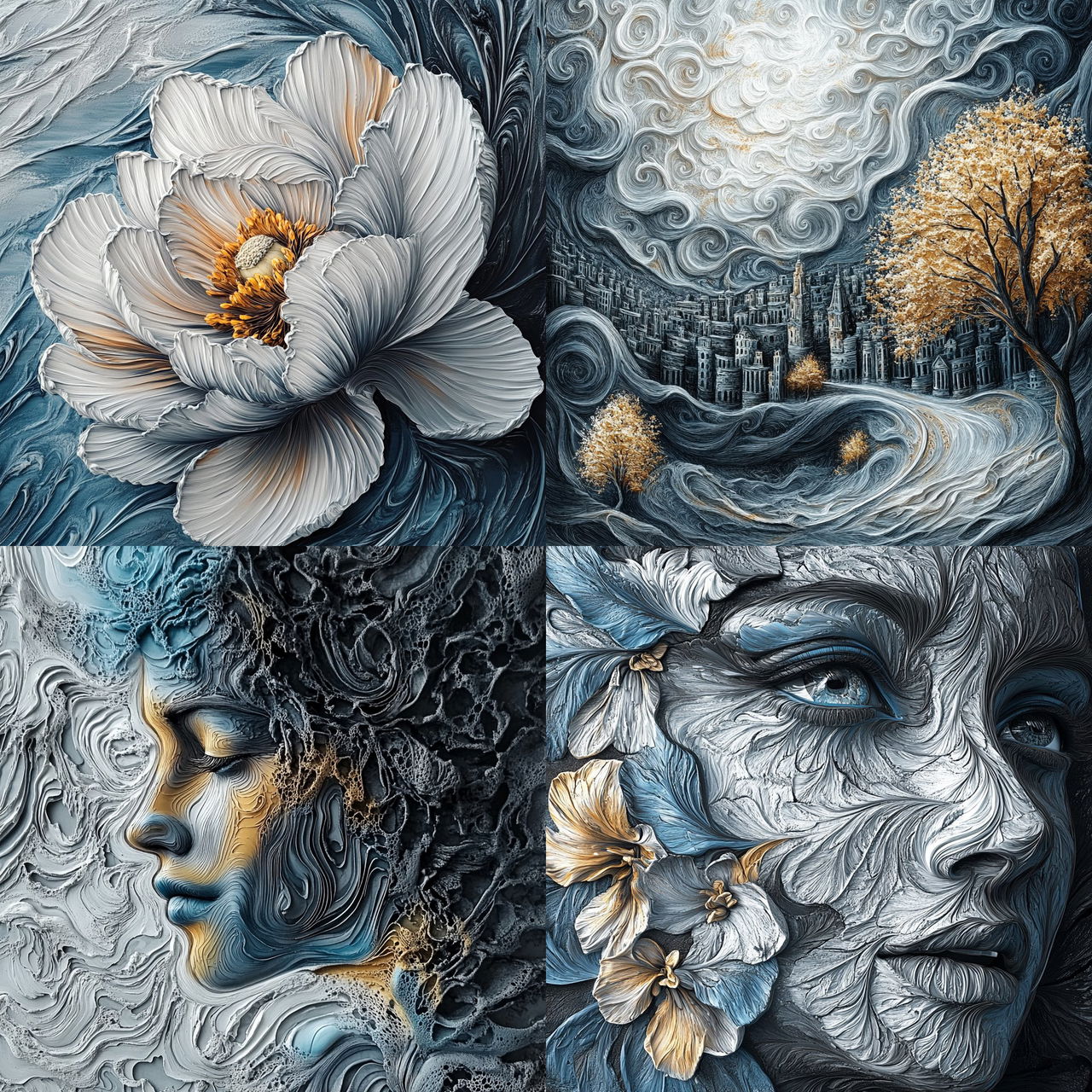Aurorafrost style, Midjourney V6.1, render 1 of 4