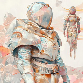 Sprayborne Templeplates style, Midjourney V6.1: concept art character design of retropunk steam knight