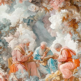 Sprayborne Templeplates style, Midjourney V6.1: classical 18th-century oil painting