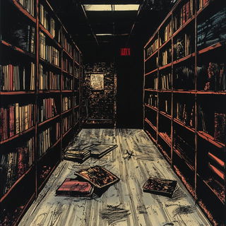 Pinkblack Cyberbaroque style, Midjourney V6.1: Midlibrary