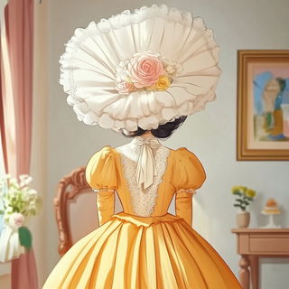 Prismfall style, Midjourney V6.1: haute-couture fashion outfit