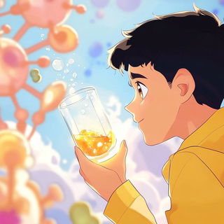 Prismfall style, Midjourney V6.1: editorial illustration for popular scientific magazine cover