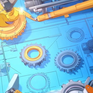 Prismfall style, Midjourney V6.1: technical infrastructure blueprint schematics