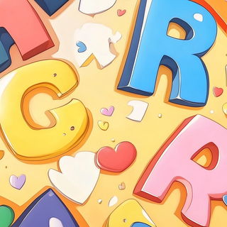 Prismfall style, Midjourney V6.1: typographic composition with large letters