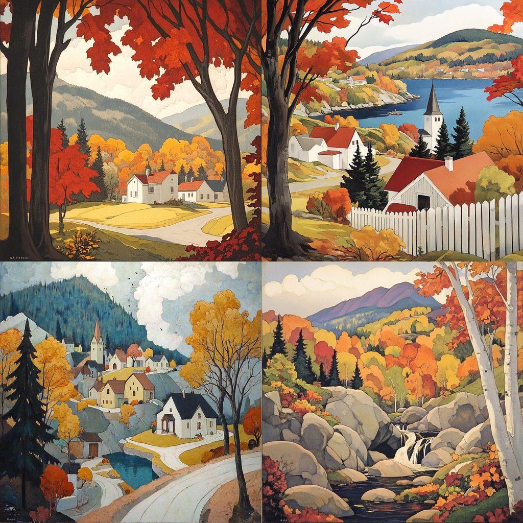 A. J. Casson style, Midjourney V6.1, render 1 of 4