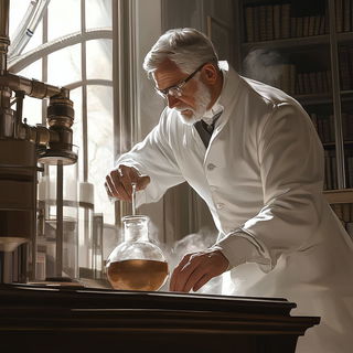 Bleached Ripplestitch style, Midjourney V6.1: editorial illustration for popular scientific magazine cover