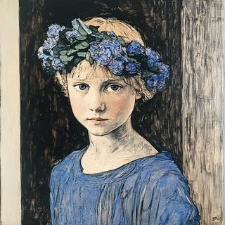 Odonatacolor style, Midjourney V6.1: classical 18th-century oil painting