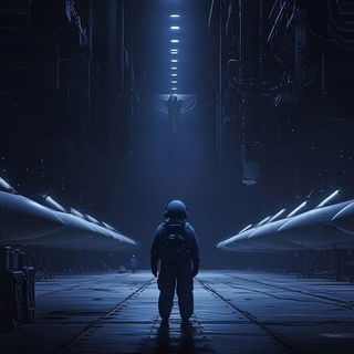Quetzalcoil style, Midjourney V6.1: cinematic shot from sci-fi movie