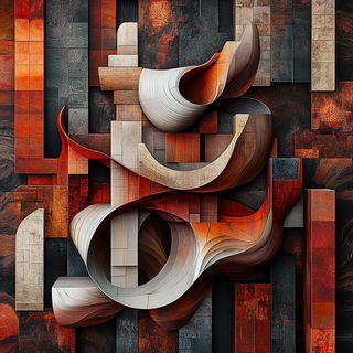 Catastrophlantern style, Midjourney V6.1: abstract 3D render