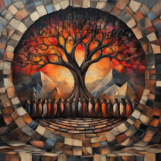 Catastrophlantern style, Midjourney V6.1: traditional folk art