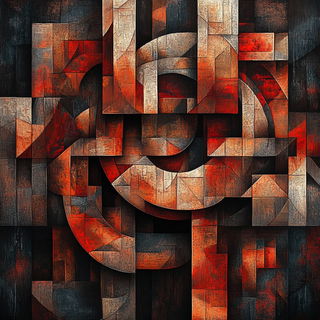 Catastrophlantern style, Midjourney V6.1: typographic composition with large letters