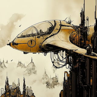 Embercut Maquette style, Midjourney V6.1: cinematic shot from sci-fi movie