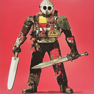 Grainway style, Midjourney V6.1: concept art character design of retropunk steam knight