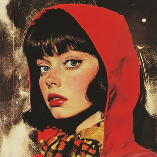 Grainway style, Midjourney V6.1: photographic portrait of female protagonist