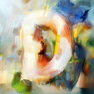 Ribbonsurge style, Midjourney V6.1: typographic composition with large letters