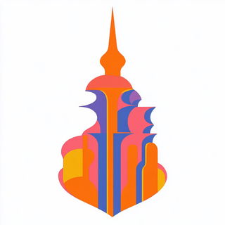 Giltless Wayfinding style, Midjourney V6.1: bold minimalist logo design for Istanbul city municipal services