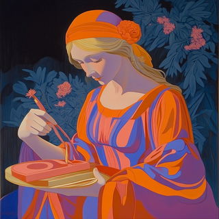 Giltless Wayfinding style, Midjourney V6.1: classical 18th-century oil painting