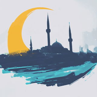 Bluepink Marblestory style, Midjourney V6.1: bold minimalist logo design for Istanbul city municipal services