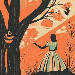 Broshure style, Midjourney V6.1: retro fairy-tale illustration