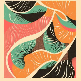 Broshure style, Midjourney V6.1: creative pattern composition