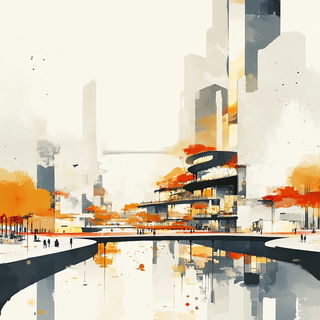 Cliffocollagism style, Midjourney V6.1: megacity with futuristic bioarchitecture
