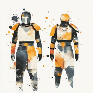 Cliffocollagism style, Midjourney V6.1: concept art character design of retropunk steam knight
