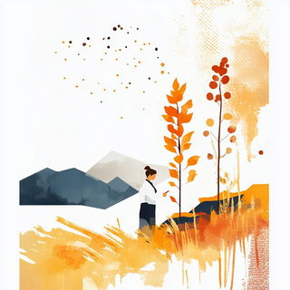 Cliffocollagism style, Midjourney V6.1: editorial illustration for popular scientific magazine cover
