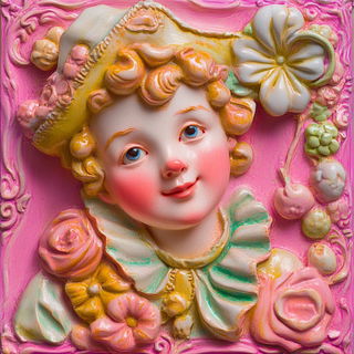 Orangeplate Perspektivism style, Midjourney V6.1: classical 18th-century oil painting