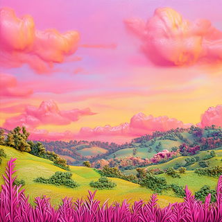 Orangeplate Perspektivism style, Midjourney V6.1: realistic landscape photograph of quiet dawn