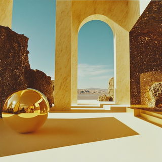 Nimbusclock style, Midjourney V6.1: abstract 3D render