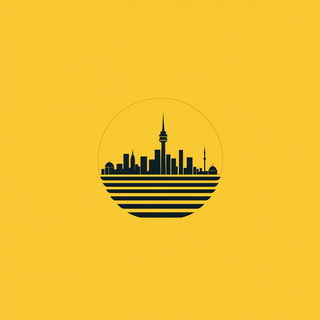 Nimbusclock style, Midjourney V6.1: bold minimalist logo design for Istanbul city municipal services