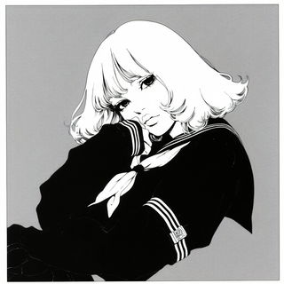 Nimbusclock style, Midjourney V6.1: black-and-white manga comic strip