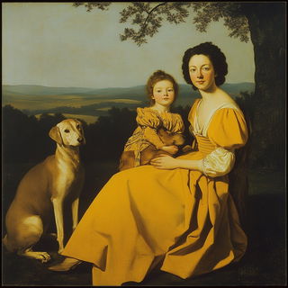 Nimbusclock style, Midjourney V6.1: classical 18th-century oil painting