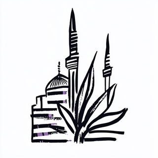 Inkbone Expanse style, Midjourney V6.1: bold minimalist logo design for Istanbul city municipal services