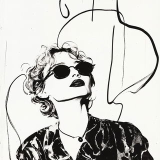 Inkbone Expanse style, Midjourney V6.1: photographic portrait of female protagonist