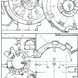 Carbon Paper Islands style, Midjourney V6.1: technical infrastructure blueprint schematics