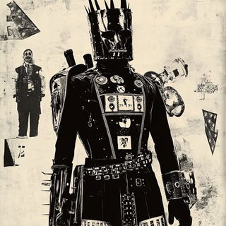 Brickwyrd style, Midjourney V6.1: concept art character design of retropunk steam knight