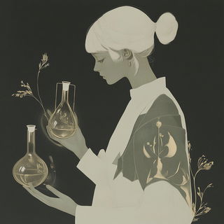 Signboard Seraphics style, Midjourney V6.1: editorial illustration for popular scientific magazine cover