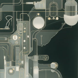 Signboard Seraphics style, Midjourney V6.1: technical infrastructure blueprint schematics